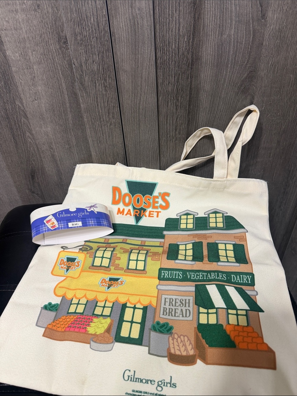 New Gilmore Girls Doose's Market Grocery Store Stars Hallow Canvas Shopping Bag